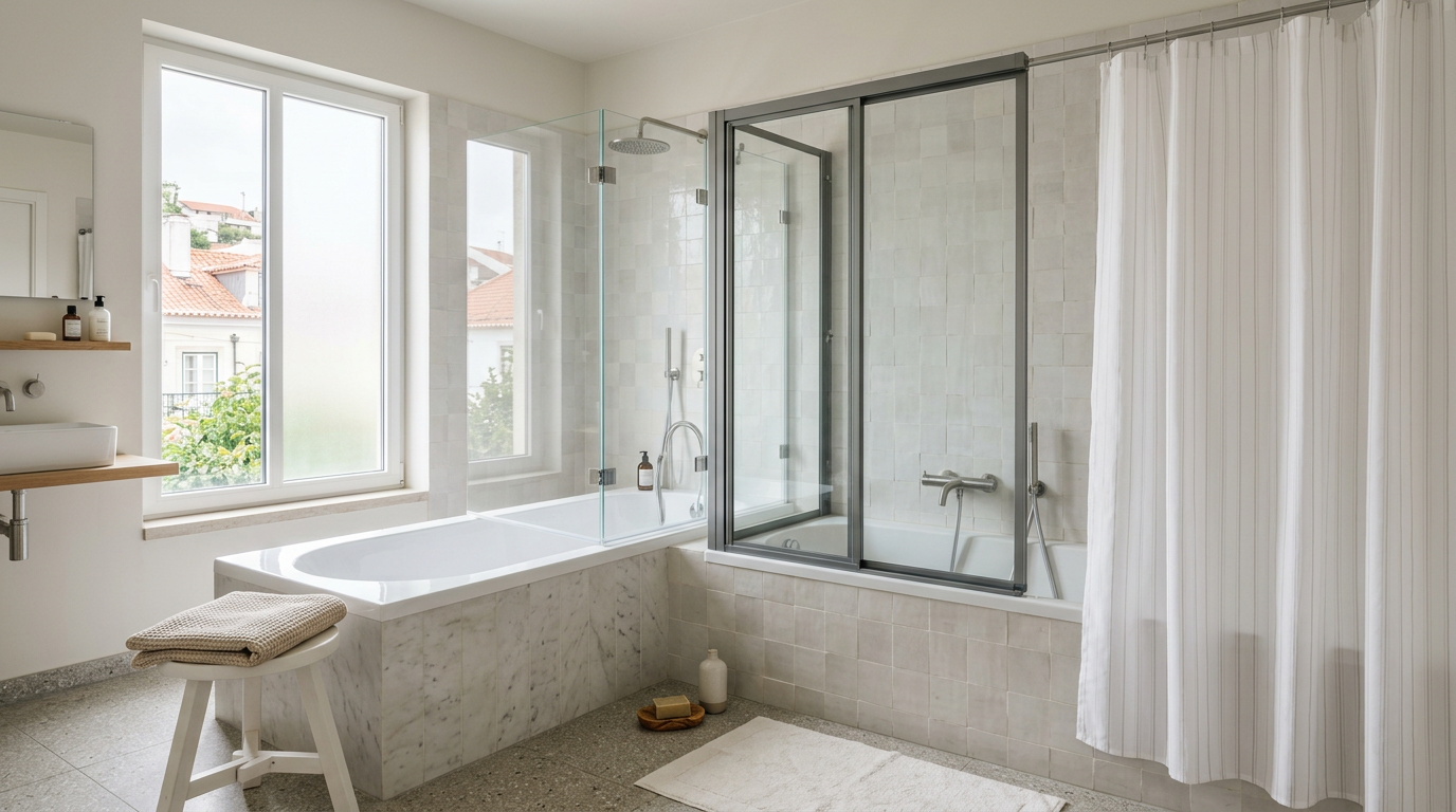 Bathtub Screens 2026: Glass vs. Curtain Guide | Mudelar