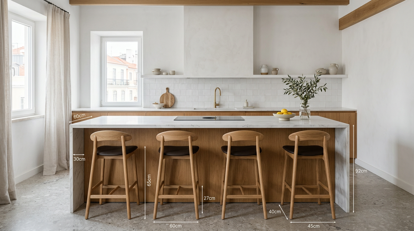 Kitchen Island with Stools: The 2026 Sizing Guide | Mudelar